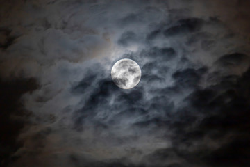 Obraz na płótnie Canvas Full moon photo night.
