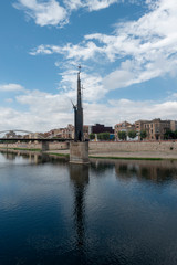 The Ebro river on the way to Tortosa in Tarragona