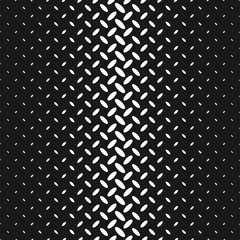 Monochrome geometric halftone ellipse pattern background template - abstract vector graphic