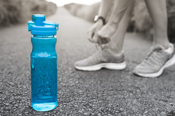 bottle of water, drinking water and health concept.