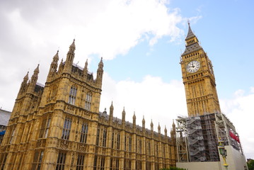 Naklejka na ściany i meble big ben and houses of parliament in london