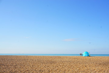 Obraz na płótnie Canvas beach and blue sky