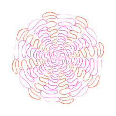 digital ornament mandala desigh isolated background