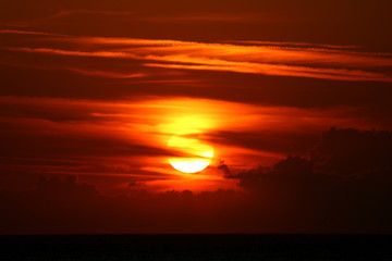 Early sunrise on the beach