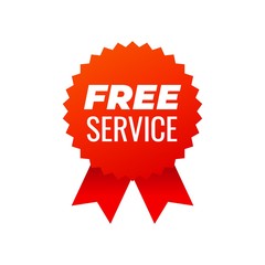 Red award medals symbol