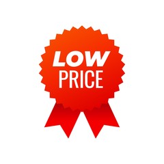 Red award medals symbol