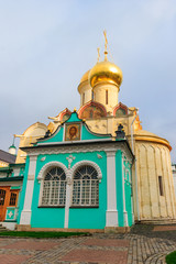 Fototapeta na wymiar Trinity Cathedral of Trinity Lavra of St. Sergius in Sergiev Posad, Russia