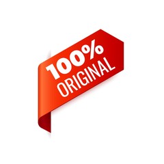 Red Vector left bookmark