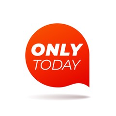 Red Vector Speech Bubble