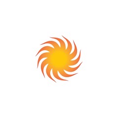 sun Logo Icon Vector illustration design 