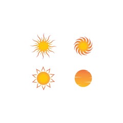 sun Logo Icon Vector illustration design 