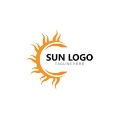 sun Logo Icon Vector illustration design 