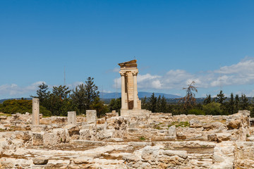 Fototapeta na wymiar The Sanctuary of Apollo Hylates, Cyprus. Ancient ruins.
