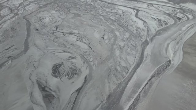 Abstrakcyjne Lodowiec Bełchat&oacute;w Hauda z powietrza