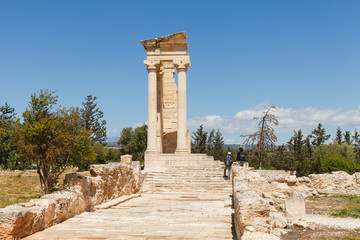 The Sanctuary of Apollo Hylates, Cyprus. Ancient ruins.