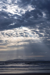 Sky background with clouds