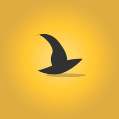 Hat for Halloween 2019 on yellow background