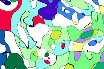 Ornament graphics- mathematic pattern