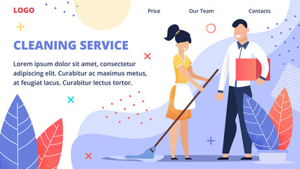 Informative Flyer Inscription Cleaning Service.