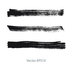 set of brush strokes