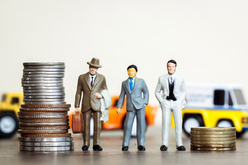 Saving money and doing financial business For career advancement and For financial and business security