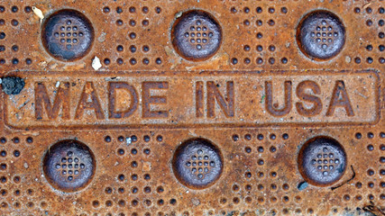 Made in USA: Stahldeckel mit Prägung