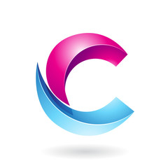 Abstract Symbol of Letter C