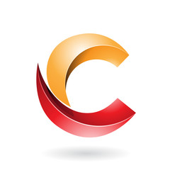 Abstract Symbol of Letter C