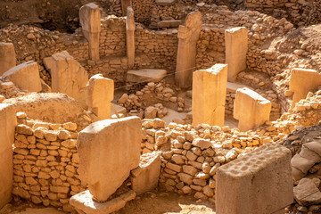 The beginning of time. Ancient site of Gobekli Tepe in Turkey. Gobekli Tepe is a UNESCO World Heritage site. The Oldest Temple of the World. Neolithic excavations. Pre-Pottery Neolithic. © Haluk