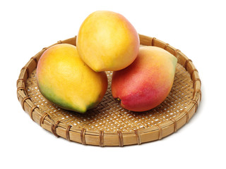 Mango on white background