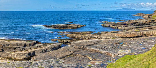 Mullaghmore Castle and the Cliffs in County Sligo, Ireland