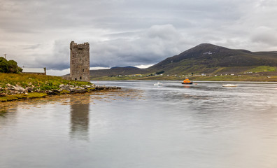 Grace O'Malley's Castle, Kildavnet Tower in County Mayo, Ireland