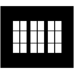 Window at night icon in  style