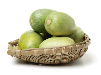 muskmelon on white background 