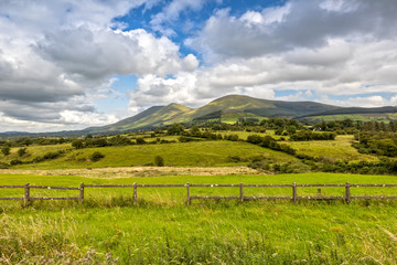 Impressive View over the Galtymore Mountain in County Tipperary in Ireland