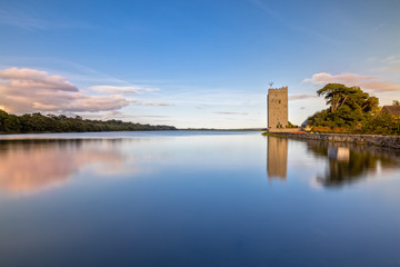 Belvelly Castle in County Cork, Ireland at Sunset