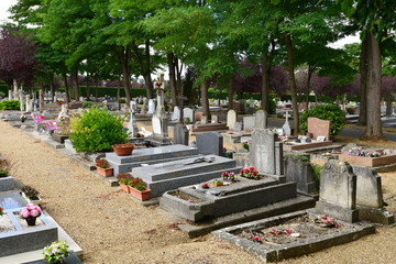 Saint Germain en Laye; France - september 4 2017 : cemetery