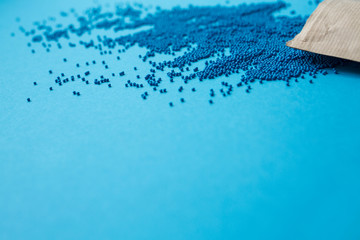 sprinkle of blue balls on a blue background