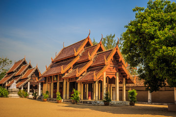 Fototapeta na wymiar Thailand Temple in Chiangmai province of Thailand