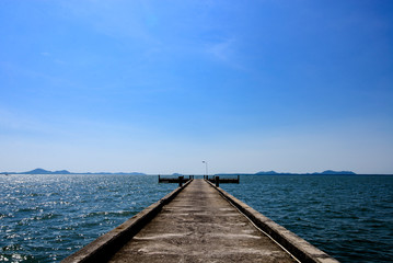 Obraz premium Clear day sea, southern sea of ​​Thailand