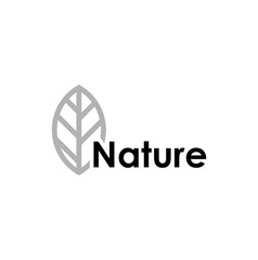 Nature vector logo design, modern logotype