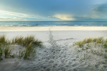 Baltic sea on the Polish coast