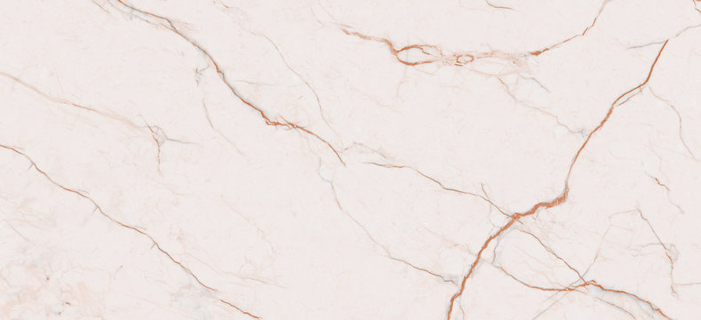 Light pink marble texture background with curly brown veins, It can be used for interior-exterior home decoration and ceramic tile surface.