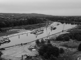 A river in Niederfinow.