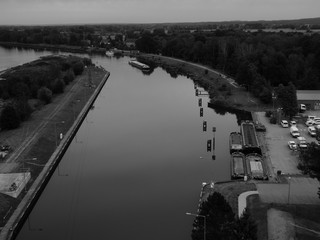 A river in Niederfinow.