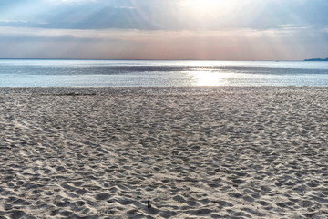 Sunset sea Southern Thailand