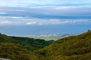 Fototapeta na wymiar Landscape of Sao Miguel Island, Azores