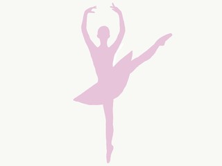 silhouette of ballerina