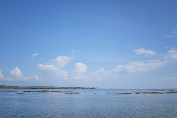 Clear day sea, southern sea of ​​Thailand