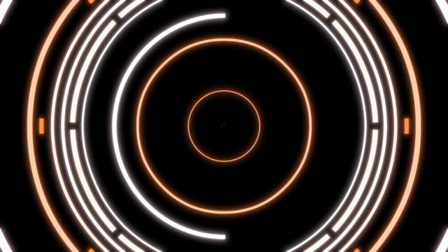 Orange Reactor Style Abstract VJ Visual Looping Seamlessly